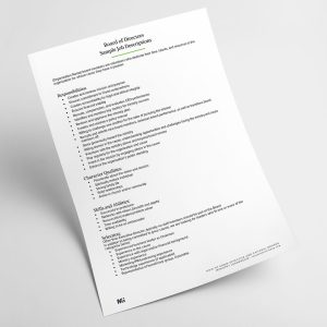 Board Member Job Description Templates