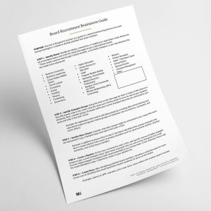 Board Recruitment Brainstorm Guide