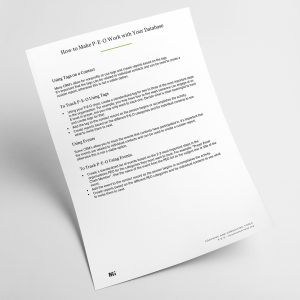 Making P-E-O work with your Data Base