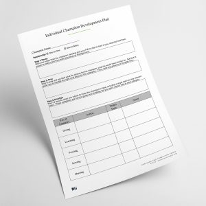 Individual Champion Development Plan