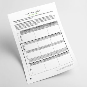Event Follow Up Plan