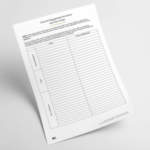 Church Engagement Inventory and Next Steps