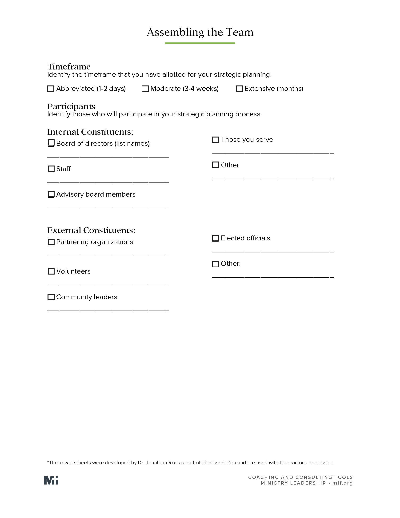 Assembling the Team – Mission Increase – Learn
