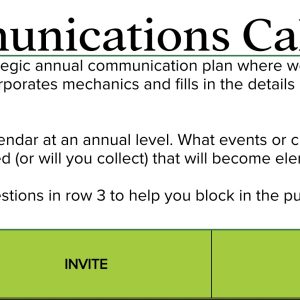 Communications Calendar