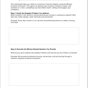 Case for Support Review and Rewrite