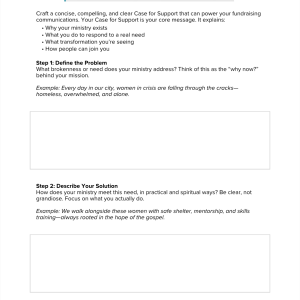 Case for Support Template
